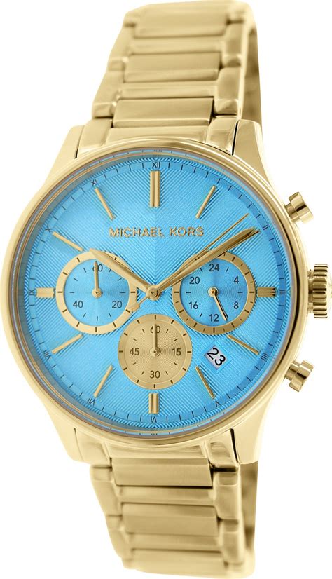 michael kors chronograph watch movement|Michael Kors turquoise face watch.